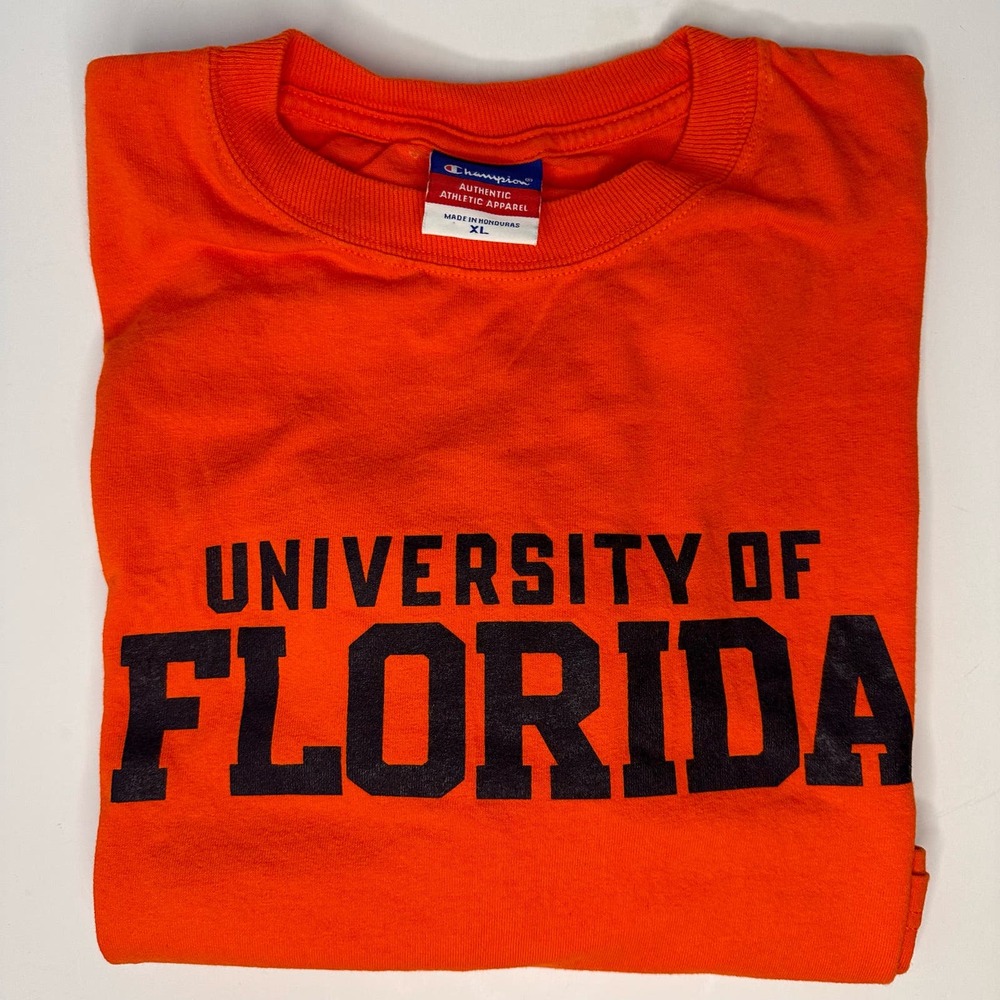 Champion University of Florida tshirt orange XL Y2K vintage